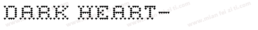 dark heart字体转换